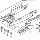 CR80R Swingarm @ drive chain 83