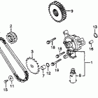 GL650 Oil pump @ primary drive gear