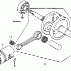 NU50M Коленвал и поршни