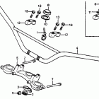 CR80R Руль и панель переднего номера