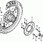CR80R Rear wheel 82-83