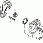 XR200R Передний тормоз
