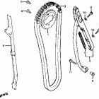 FT500 Cam chain @ cam chain tensioner