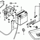 CX650T Side cover @ battery