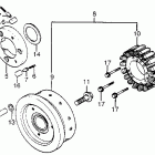 CX650C Alternator @ starter clutch