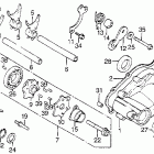 CB550SC Shift drum @ shift drum cover