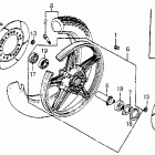 VF750C Переднее колесо