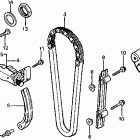 CX650T Цепь ГРМ и натяжитель
