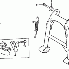 CX650T Main stand @ side stand