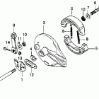 XL250R Rear brake panel 82-83