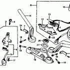 VF750S Руль и панель переднего номера