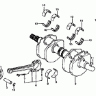 VF750S Коленвал и поршни