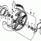 GL650 Front wheel @ disc