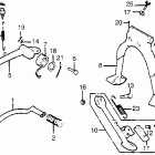 GL1100A Gearshift pedal @ brake pedal @ mainstand