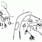 CB750SC Control levers @ switches  @ cables