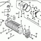 CM450A Starter motor @ oil cooler