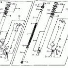 VT750C Передняя вилка