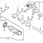CB750SC Вилка переключения передач