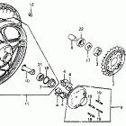 CB750SC Заднее колесо