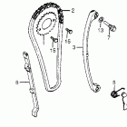 XR200R Цепь ГРМ и натяжитель