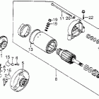 CB550SC Starter motor @ starter clutch