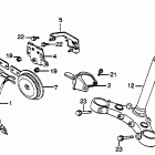 GL650 Steering stem @ horn