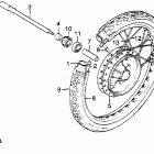 CM450E Cm450e front wheel