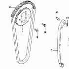 CM450A Цепь ГРМ и натяжитель