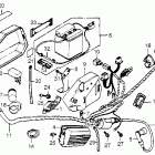 NC50 Wire harness @ battery  @ ignition coil @ right side cov...