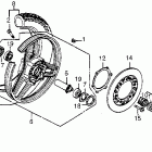 CB1100F Переднее колесо