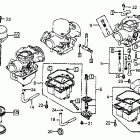 CB750SC Carburetor (comp. parts)