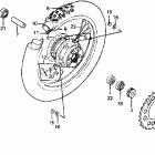 XR500R Rear wheel 81-82