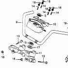 CB900C Руль и панель переднего номера