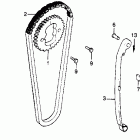 CB450T Цепь ГРМ и натяжитель