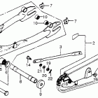 CB750C Swingarm @ chain case