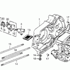 CT70 Crankcase @ oil pump