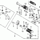 CB750C Подножки