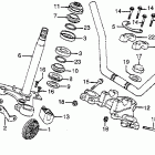 CB125S Handlebar @ top bridge steering stem @ front