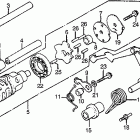 CX500TC Барабан и вилки переключения