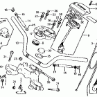 CX500C Handlebar @ top bridge @ key set