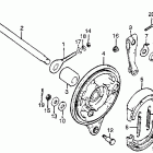 CB125S Задний тормоз