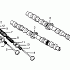CB750C Распредвал и клапана