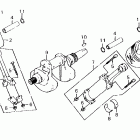 CX500C Коленвал и поршни