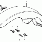 CB750C Переднее крыло