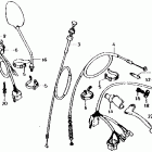 CB750F Handle lever @ cable @ mirror