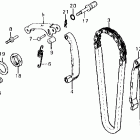 CX500C Цепь ГРМ и натяжитель