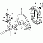 XL500R Xl500r rear brake panel 82