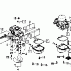 GL1100I Carb. component parts 1