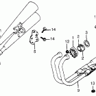 CB750C Глушитель
