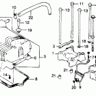CB450T Cylinder head cover  @ camshaft holder